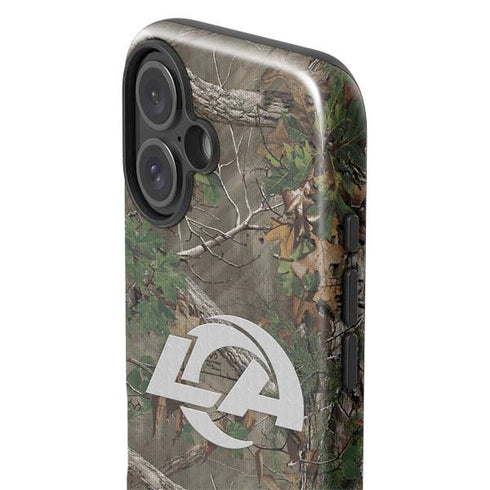 NFL Los Angeles Rams Realtree Xtra Green Camo iPhone 16 Plus Impact Case